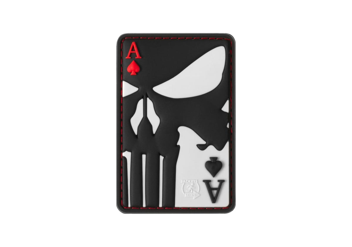 JTG Punisher Ace of Spades Rubber Patch - Multicolor