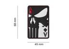 JTG Punisher Ace of Spades Rubber Patch - Multicolor