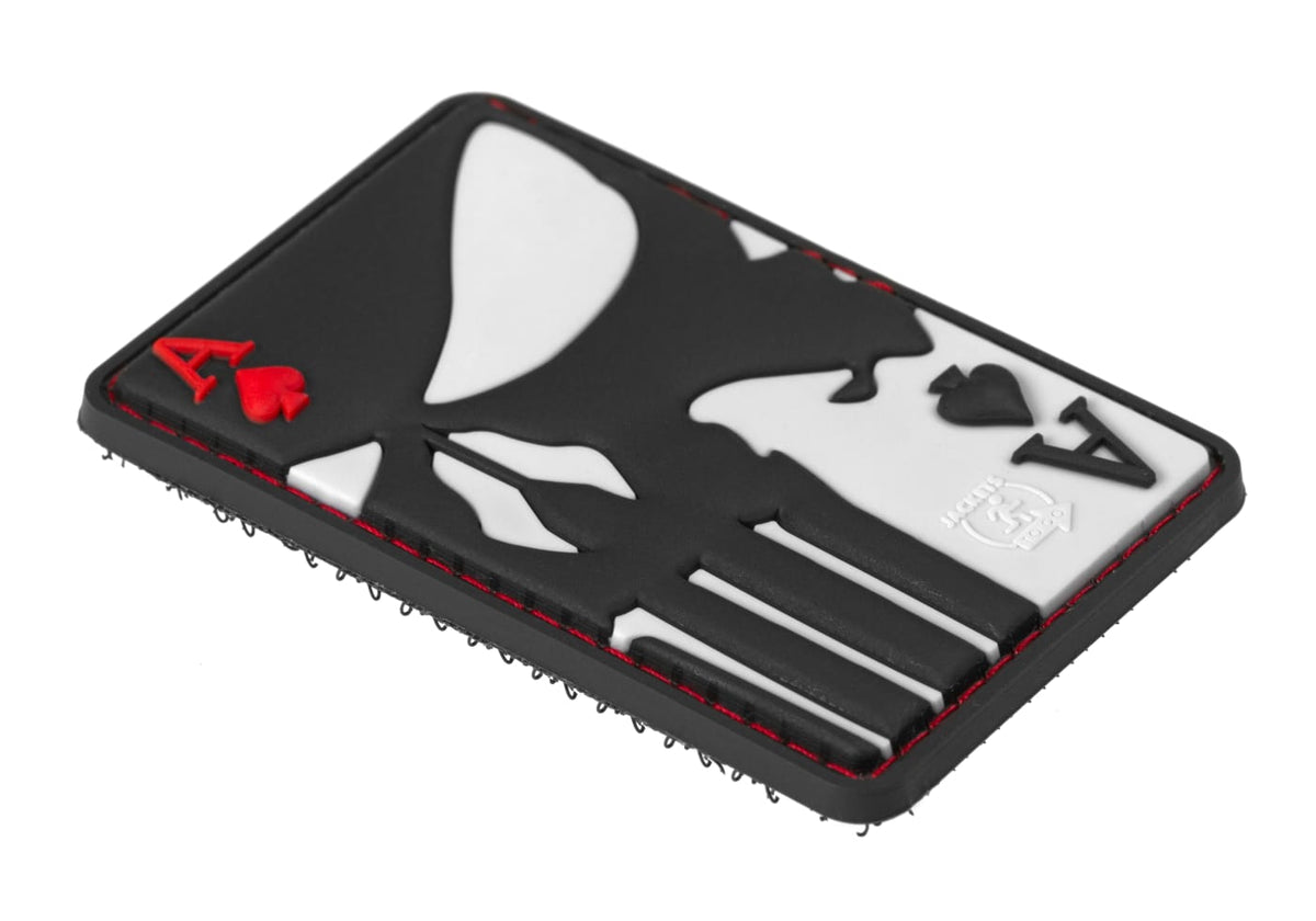 JTG Punisher Ace of Spades Rubber Patch - Multicolor