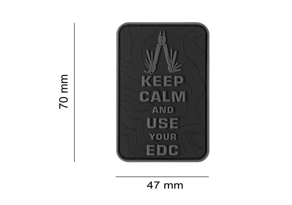 JTG Keep Calm EDC Rubber Patch JTG