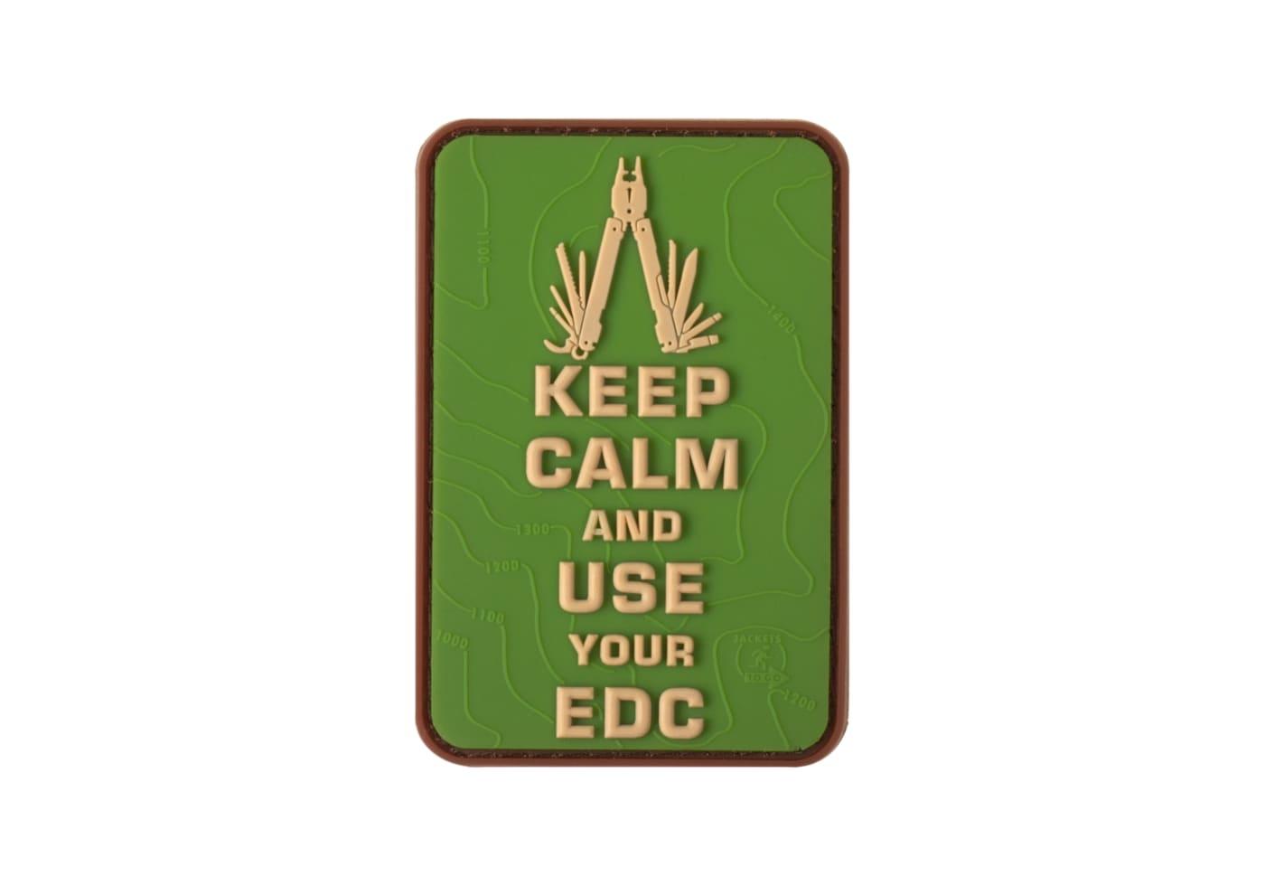 JTG Keep Calm EDC Rubber Patch JTG