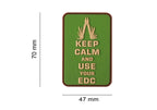 JTG Keep Calm EDC Rubber Patch JTG