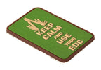 JTG Keep Calm EDC Rubber Patch JTG