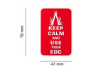 JTG Keep Calm EDC Rubber Patch JTG