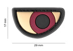 JTG Angry Eyes Rubber Patch - Multicolor