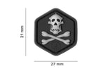 JTG Gorilla Hunter Skull Cat Eye Rubber Patch JTG
