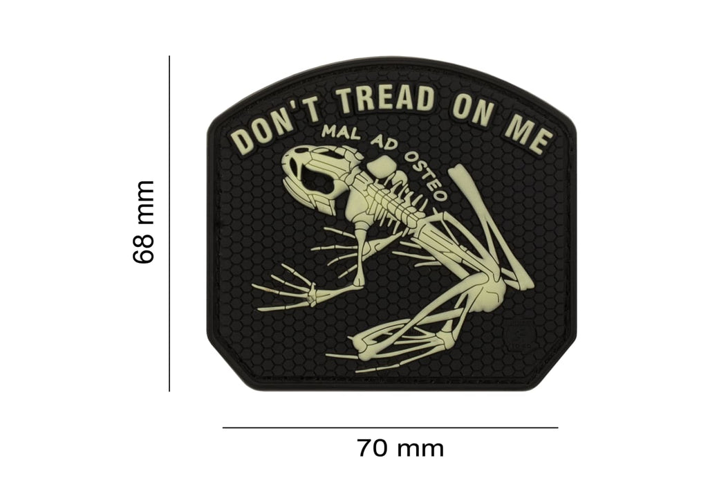 JTG Don't Tread on me Frog Rubber Patch - Glow