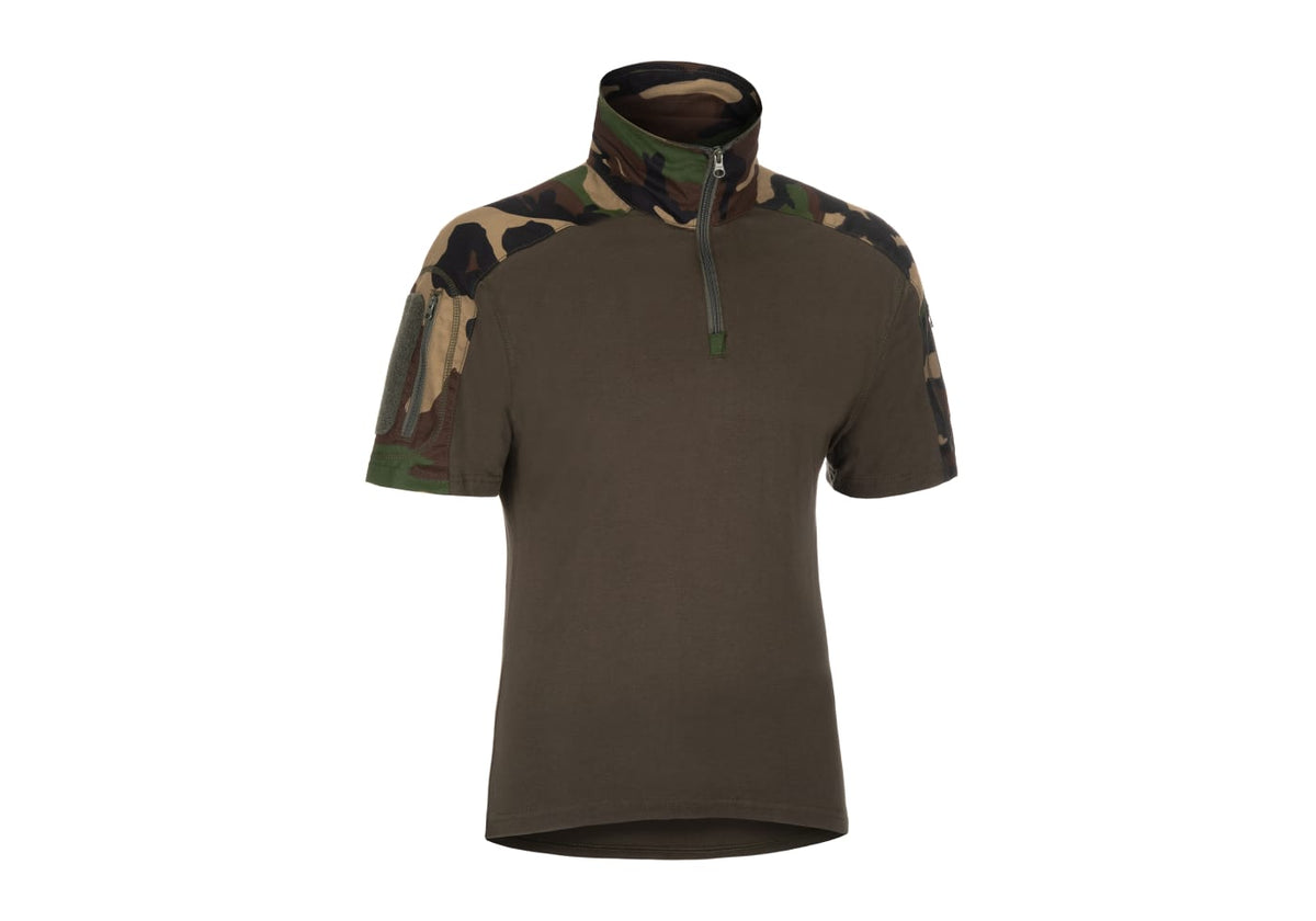 Invader Gear Combat Shirt Short Sleeve - Woodland