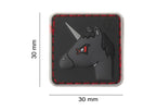 JTG Angry Unicorn Rubber Patch - Multicolor
