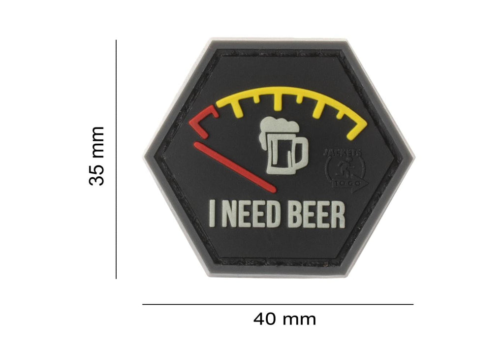 JTG I need Beer Rubber Patch JTG