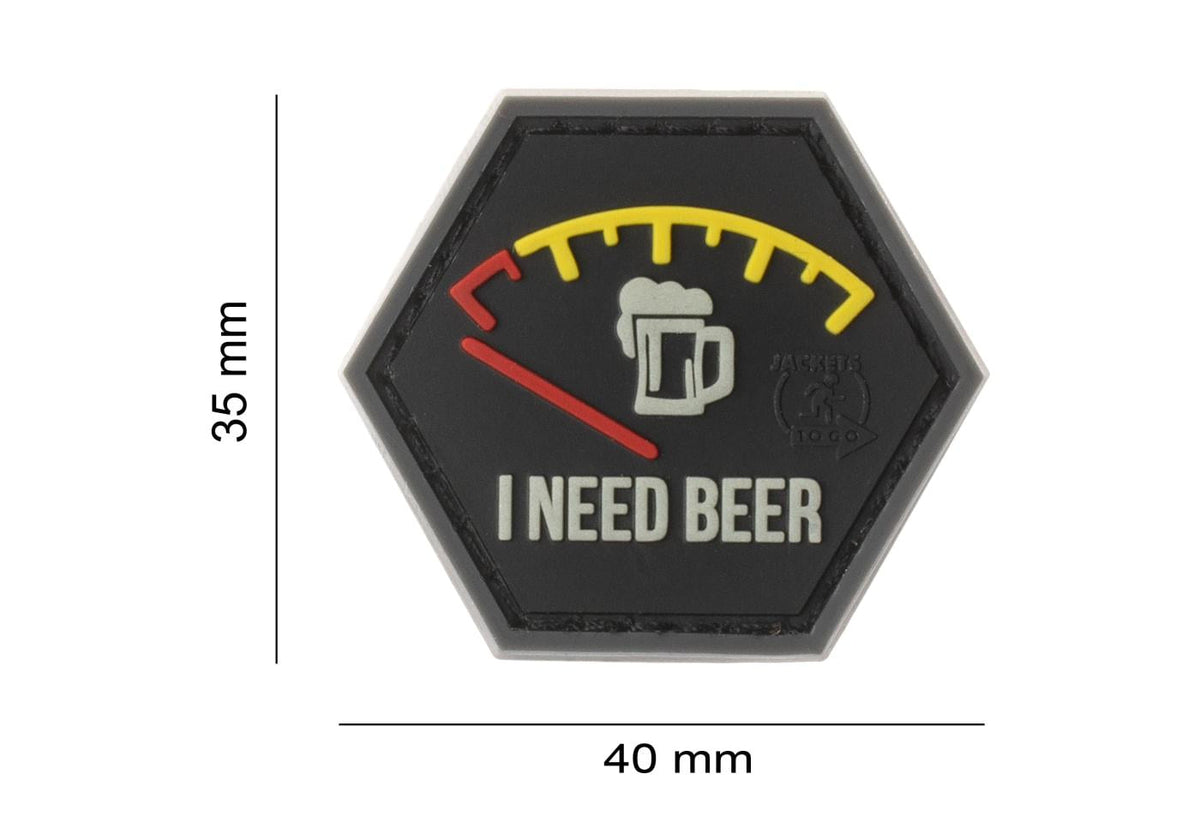 JTG I need Beer Rubber Patch JTG
