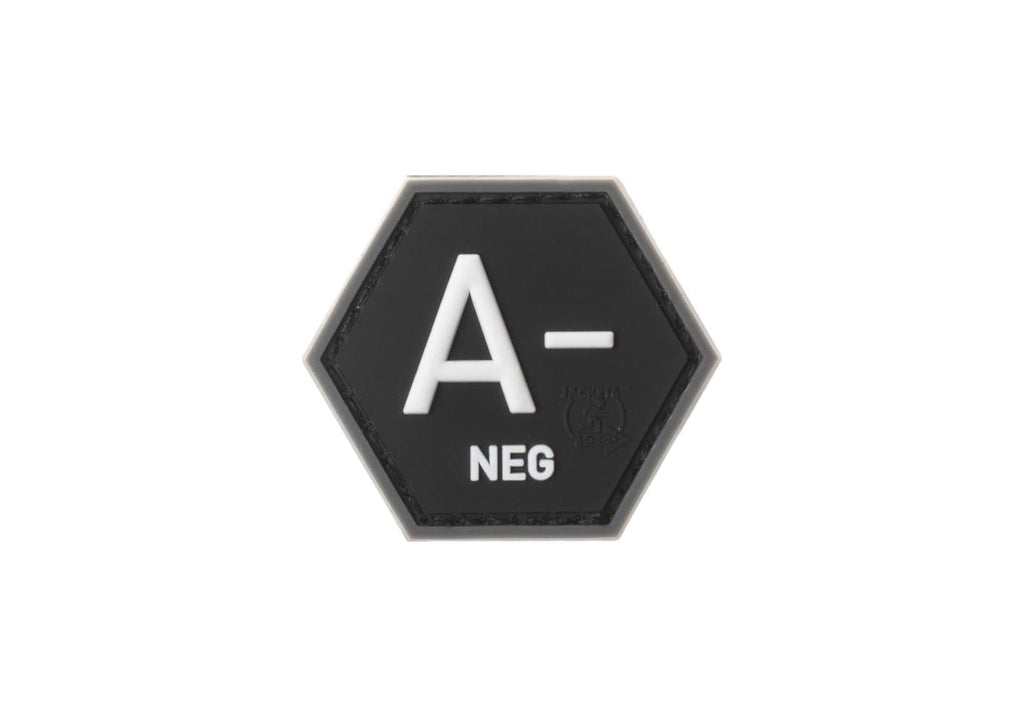 JTG Bloodgroup Hexagon Rubber Patch A Neg