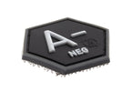 JTG Bloodgroup Hexagon Rubber Patch A Neg JTG
