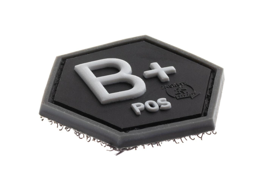 JTG Bloodgroup Hexagon Rubber Patch B Pos JTG