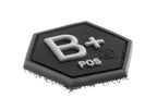 JTG Bloodgroup Hexagon Rubber Patch B Pos JTG