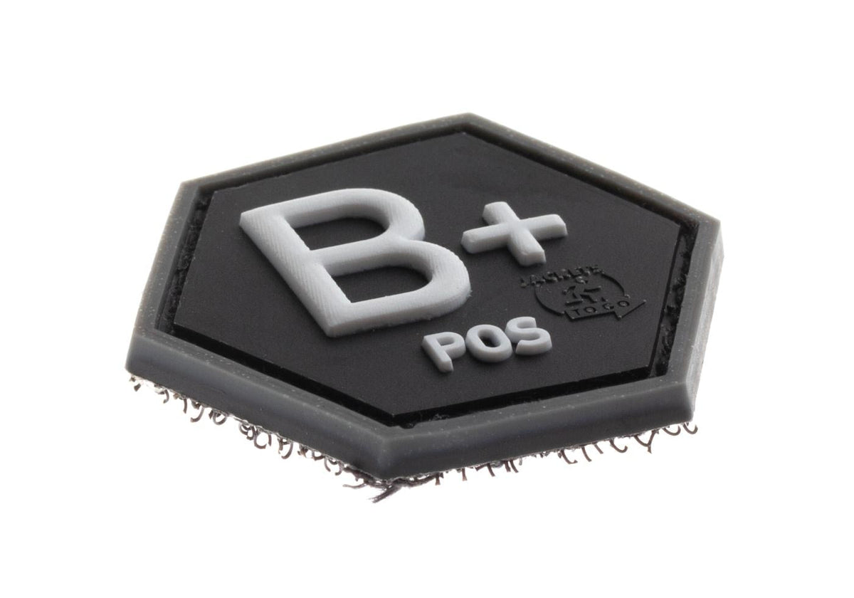 JTG Bloodgroup Hexagon Rubber Patch B Pos JTG