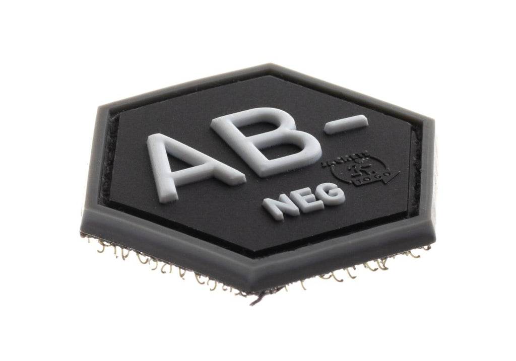 JTG Bloodgroup Hexagon Rubber Patch AB Neg JTG