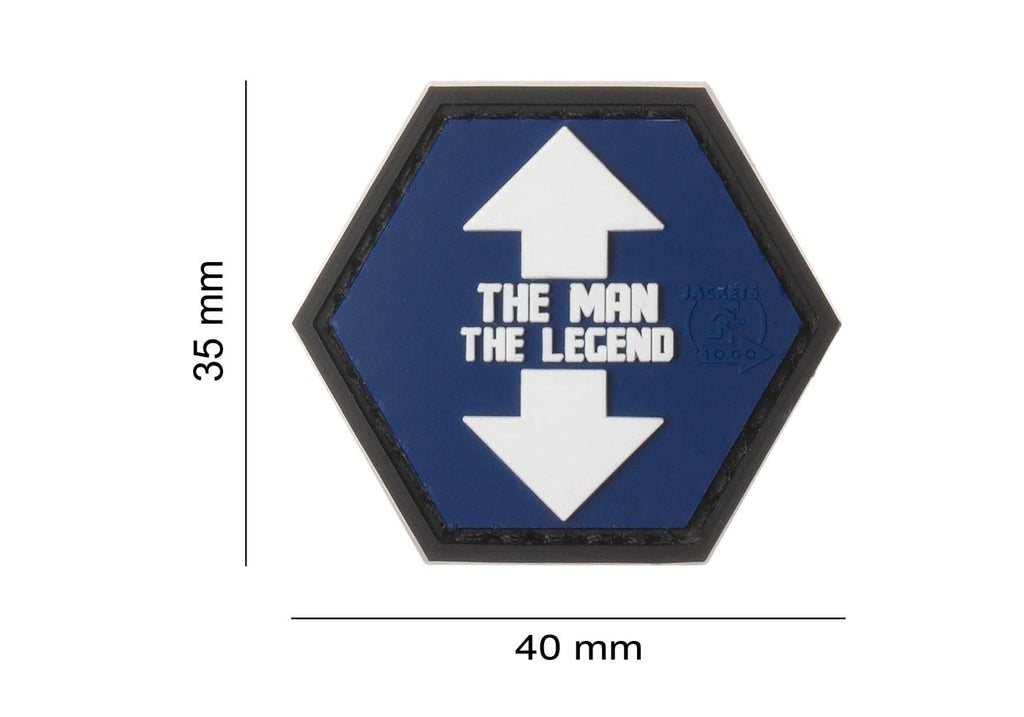 JTG The Man The Legend Rubber Patch JTG