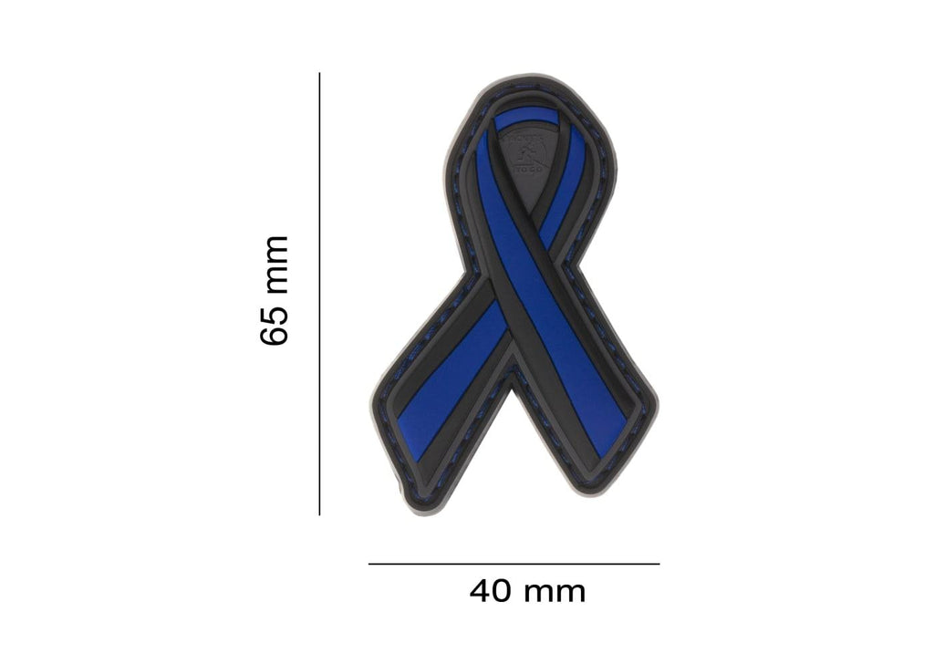 JTG Thin Blue Line Ribbon Rubber Patch JTG