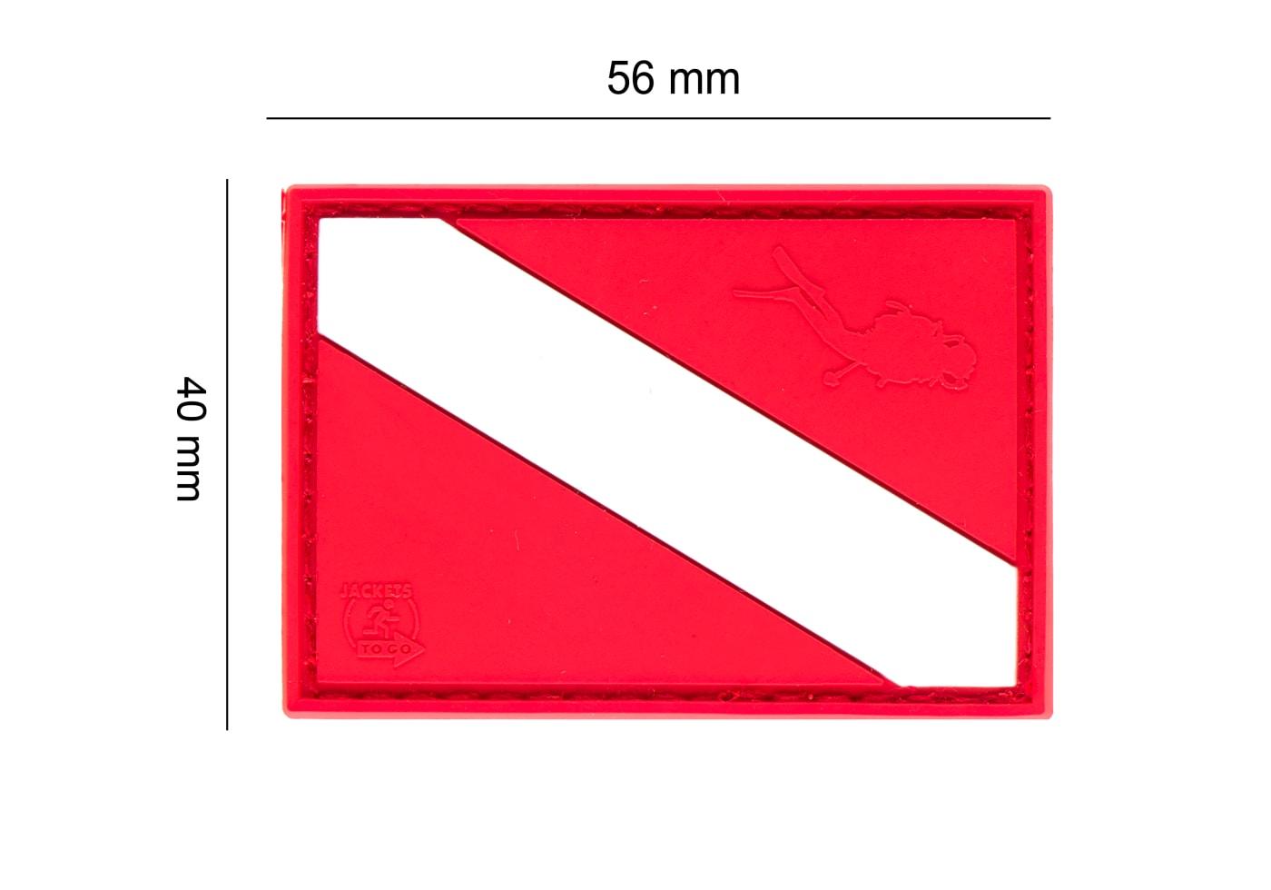 JTG Diver Down Flag Rubber Patch JTG