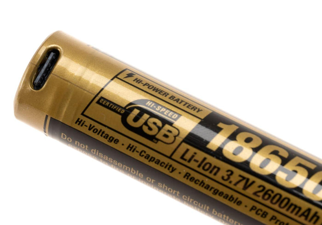 Clawgear 18650 Battery 3.7V 2600mAh Micro-USB Clawgear