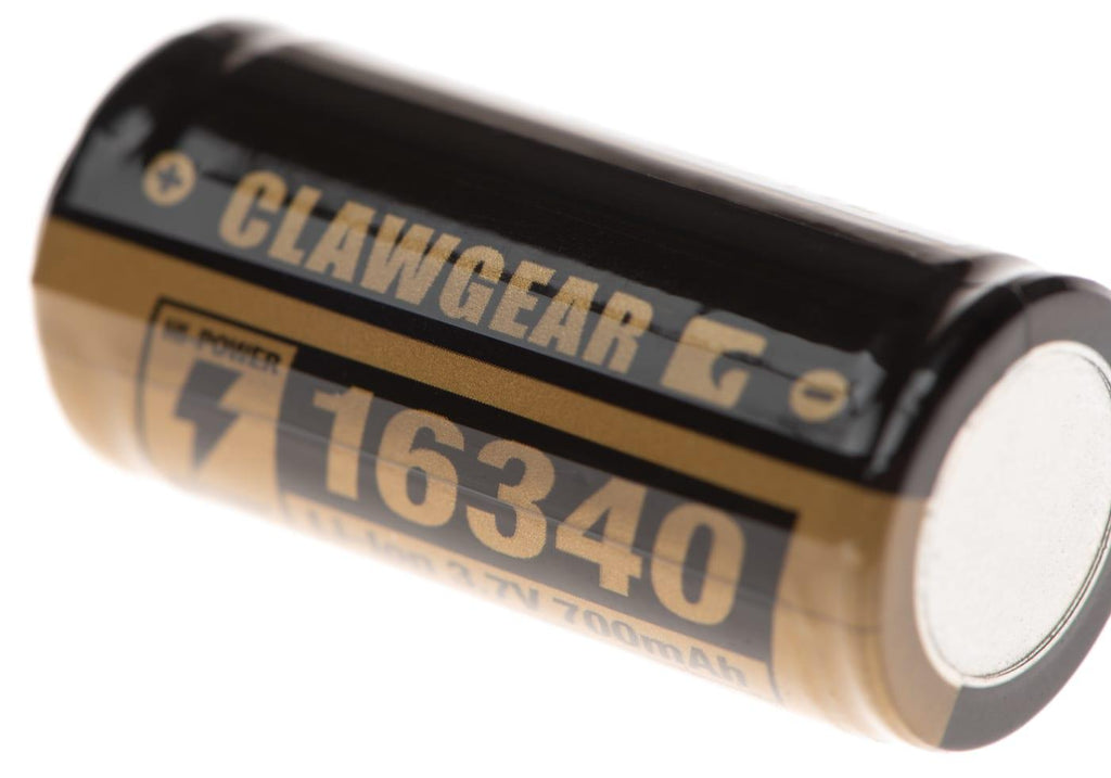 Clawgear 16340 Battery 3.7V 700mAh Clawgear