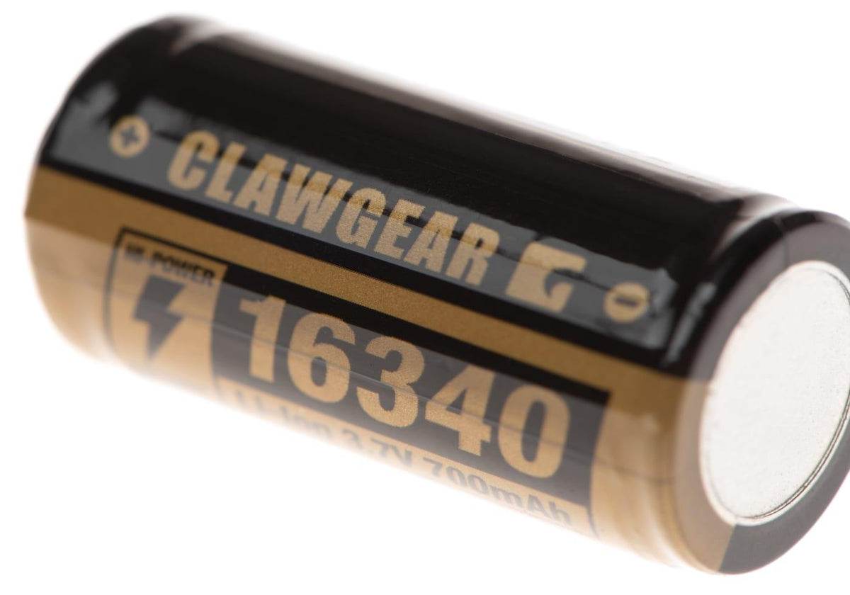 Clawgear 16340 Battery 3.7V 700mAh Clawgear