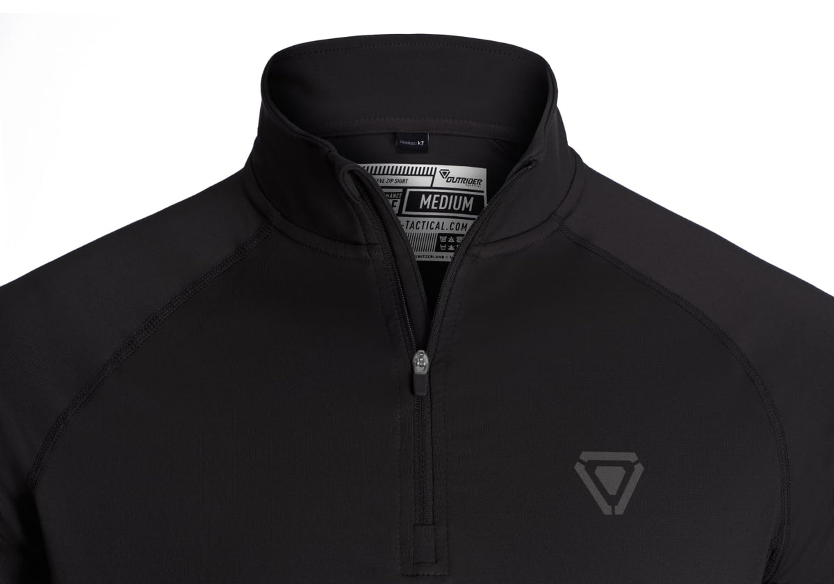 Outrider T.O.R.D. Long Sleeve Zip Shirt - Black