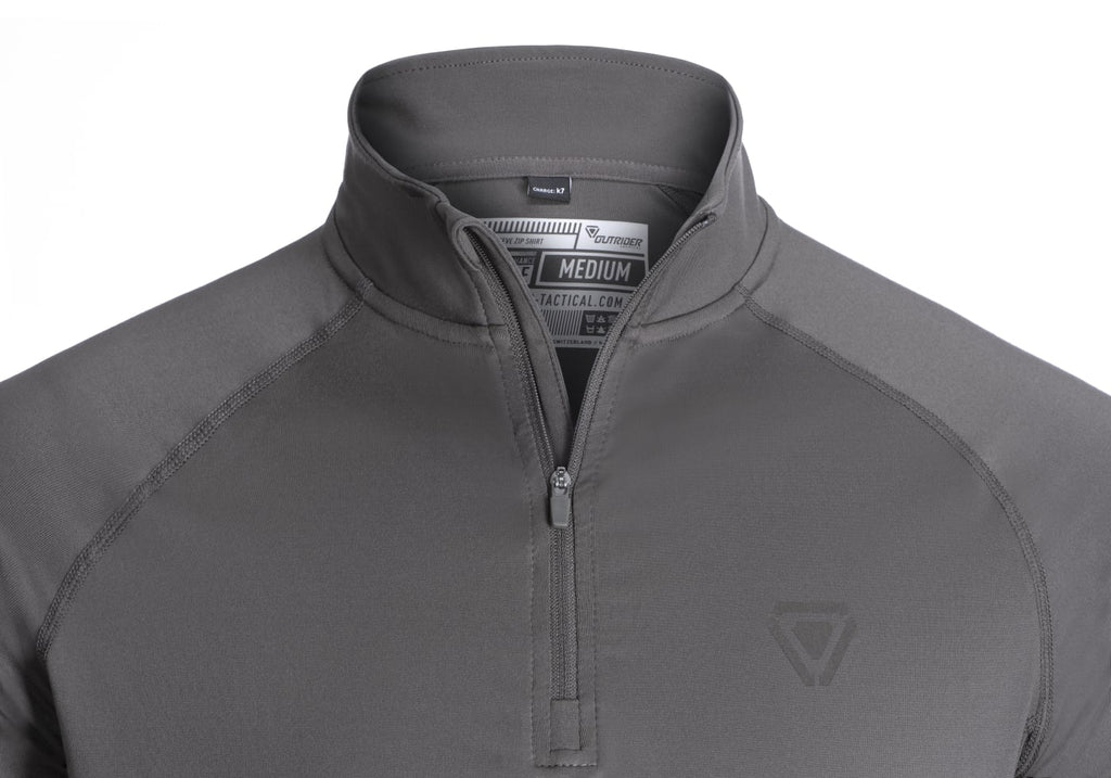 Outrider T.O.R.D. Long Sleeve Zip Shirt - Wolf Grey
