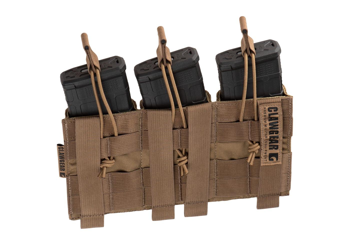 Clawgear 5.56mm Open Triple Mag Pouch Core Clawgear