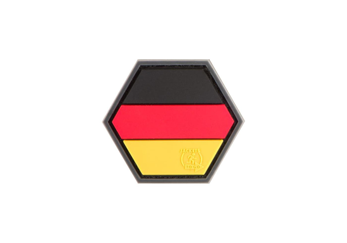 JTG German Flag Hexagon Rubber Patch