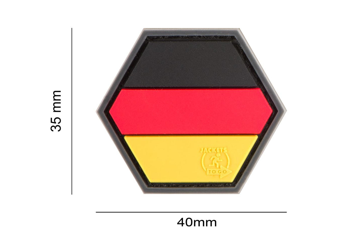 JTG German Flag Hexagon Rubber Patch JTG