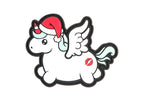 JTG Christmas Unicorn Rubber Patch