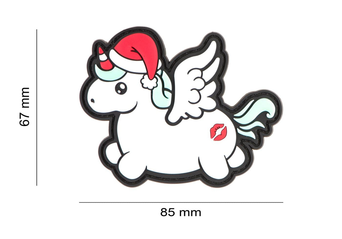 JTG Christmas Unicorn Rubber Patch JTG