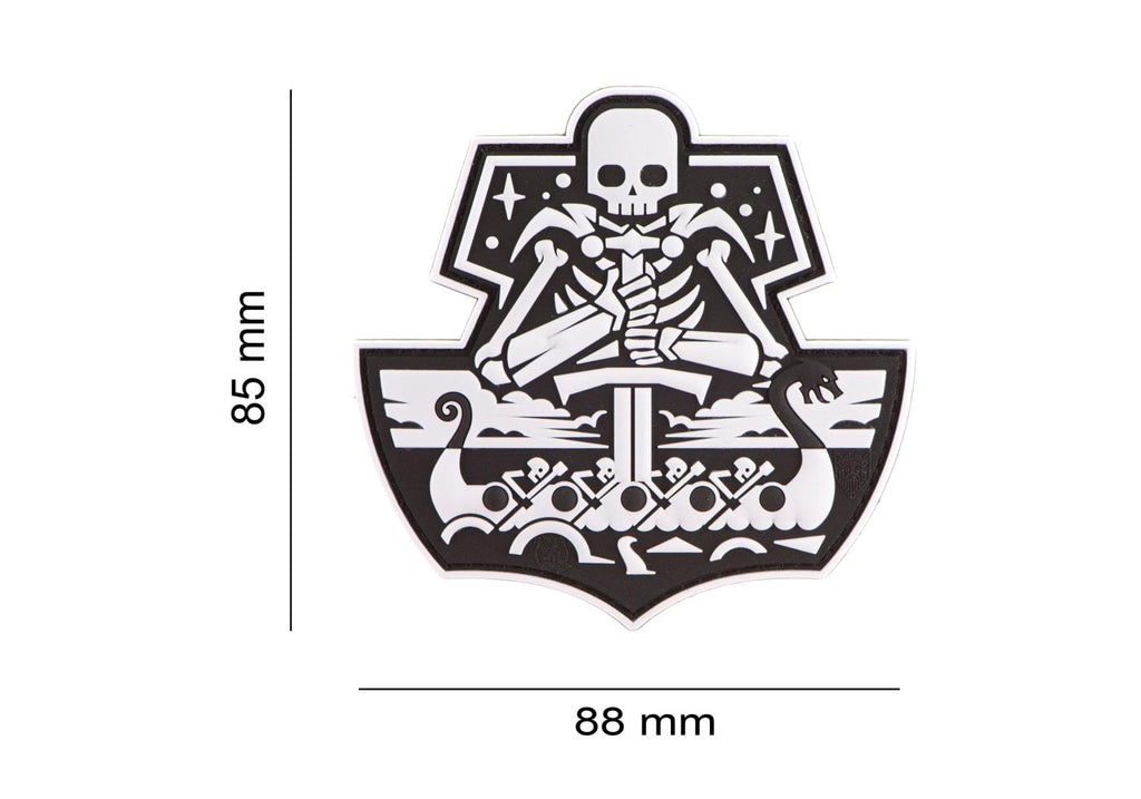 JTG Ghost Ship Skull Rubber Patch JTG