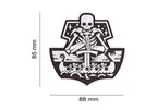 JTG Ghost Ship Skull Rubber Patch JTG