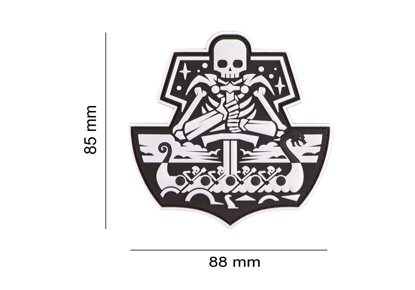 JTG Ghost Ship Skull Rubber Patch JTG