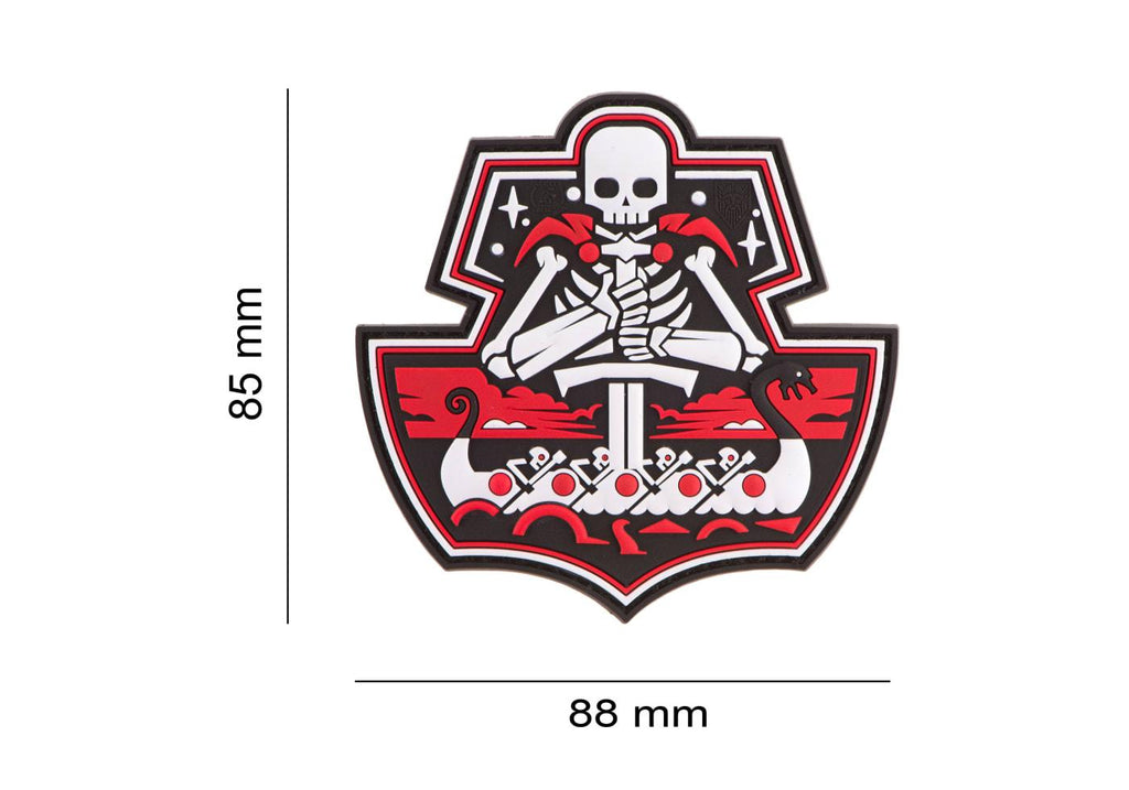 JTG Ghost Ship Skull Rubber Patch JTG