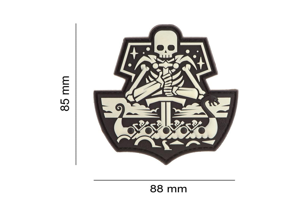 JTG Ghost Ship Skull Rubber Patch JTG