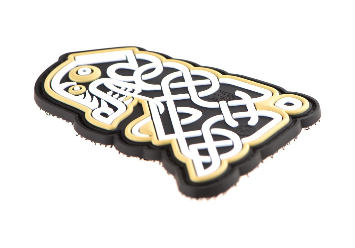 JTG Northman Tribal Dragon Ship Head Rubber Patch JTG