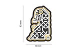 JTG Northman Tribal Dragon Ship Head Rubber Patch JTG