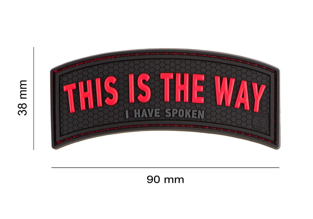 JTG This is the Way Rubber Patch JTG