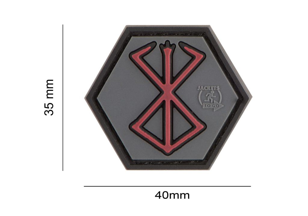 JTG Berserker Rune Rubber Patch - Multicolor