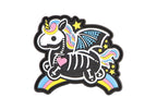 JTG Skeleton Unicorn Rubber Patch - Multicolor