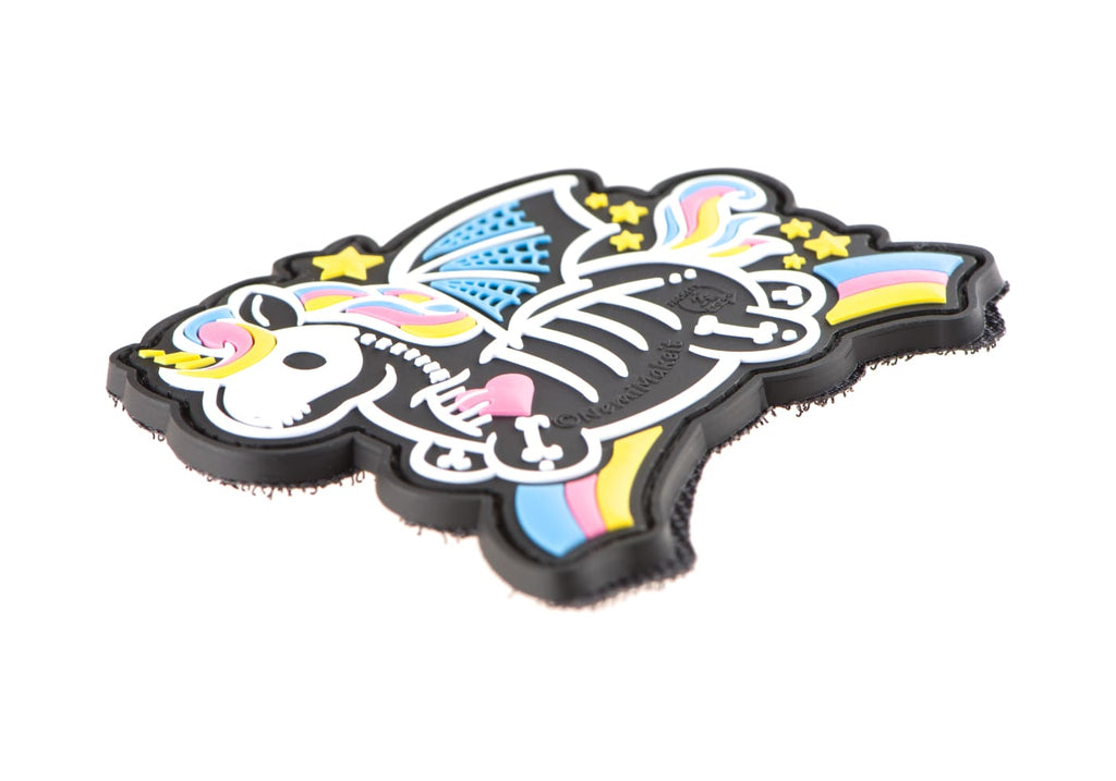 JTG Skeleton Unicorn Rubber Patch - Multicolor