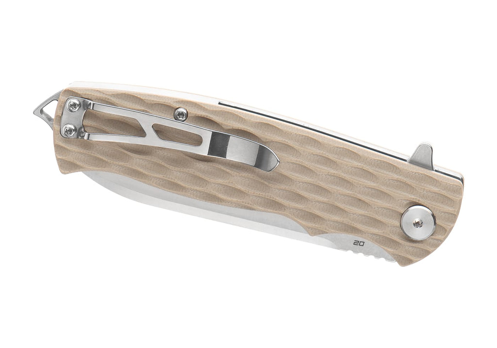 Bestech Knives Grampus G10 Linerlock Folder - Beige