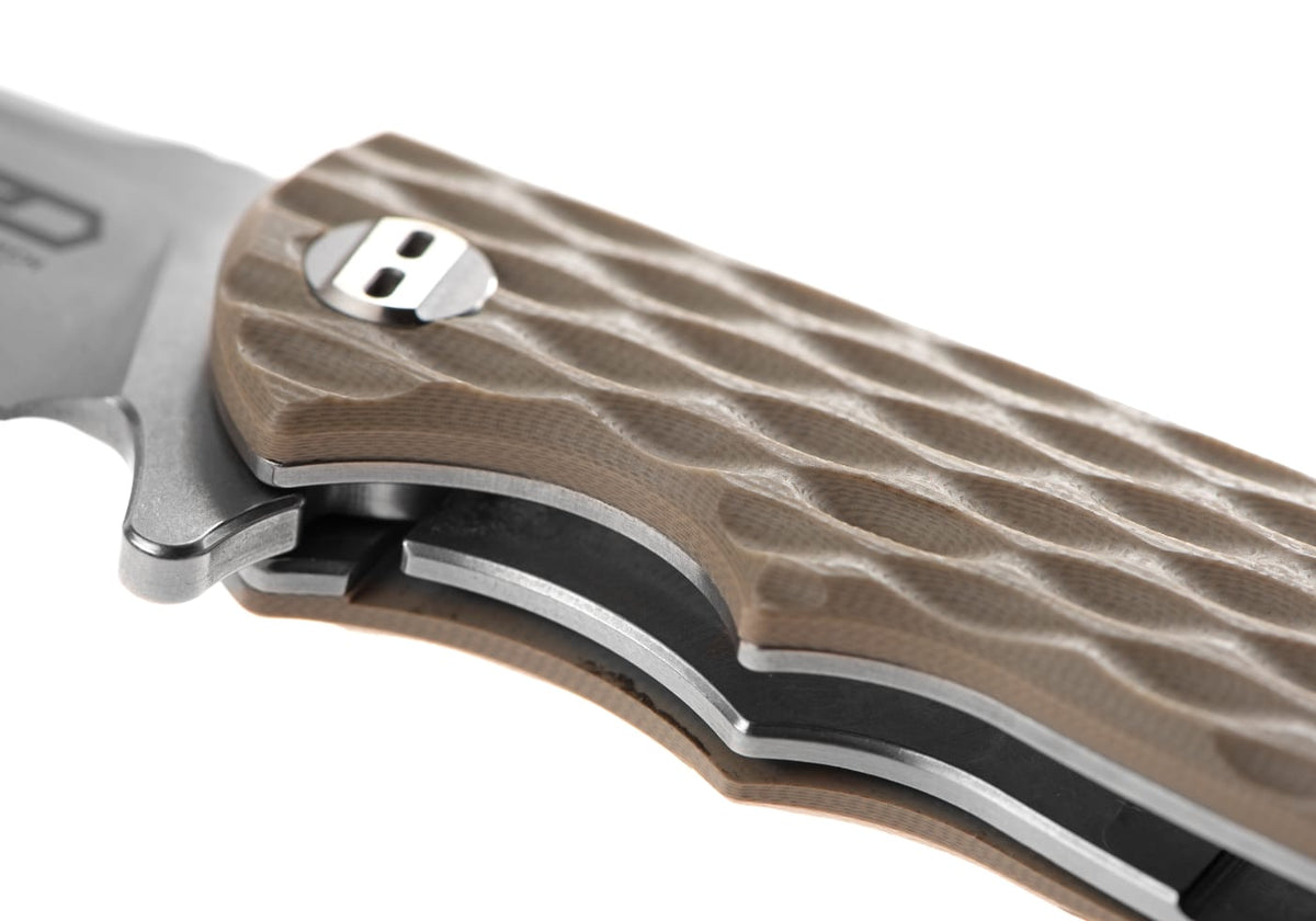 Bestech Knives Grampus G10 Linerlock Folder - Beige