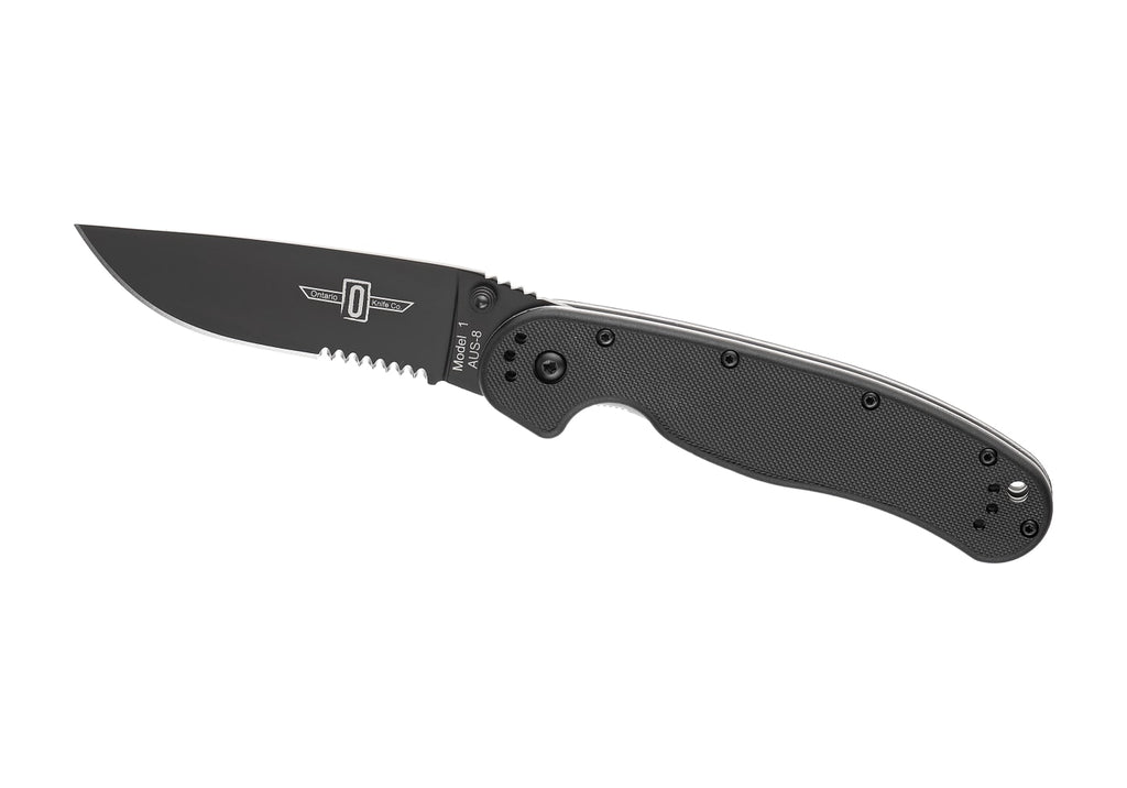 Ontario RAT I Serrated - Black
