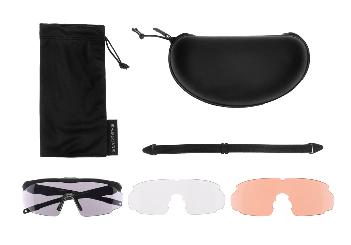 SwissEye Blackhawk Pro Smoke / Orange / Clear - Black