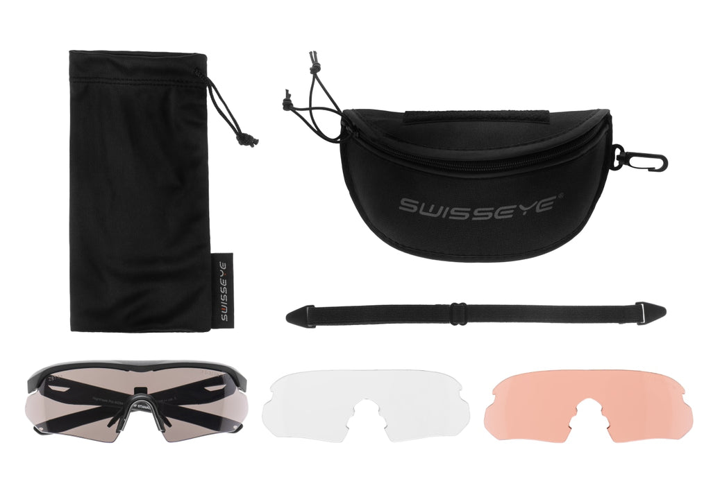 SwissEye Nighthawk Pro Smoke / Orange / Clear - Black